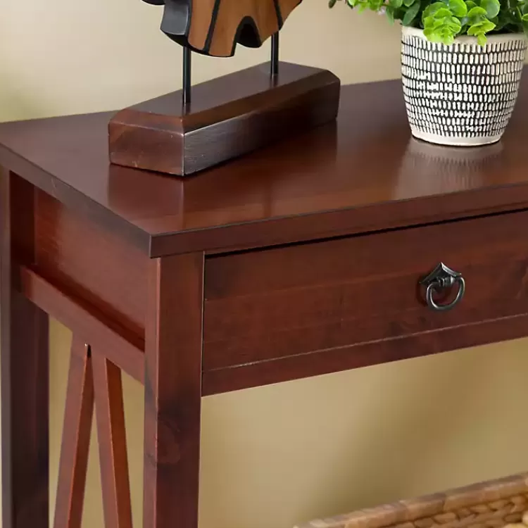 antique_tobacco_console_table_with_bottom_shelf_2.webp Antique Tobacco Console Table with Bottom Shelf>Kirklands Home Fashion