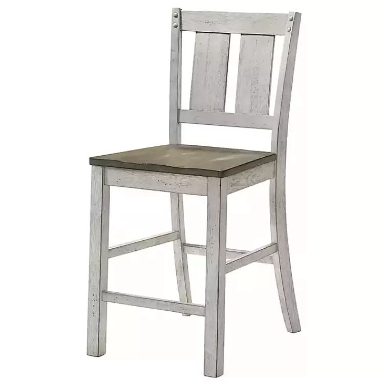Antique White & Ash Brown 2-pc. Counter Stool Set>Kirklands Home New