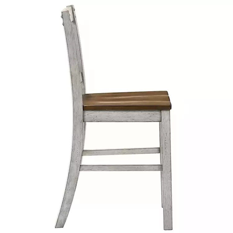 antique_white__dark_brown_pc_counter_stool_set_3.webp Antique White & Dark Brown 2-pc. Counter Stool Set>Kirklands Home Discount