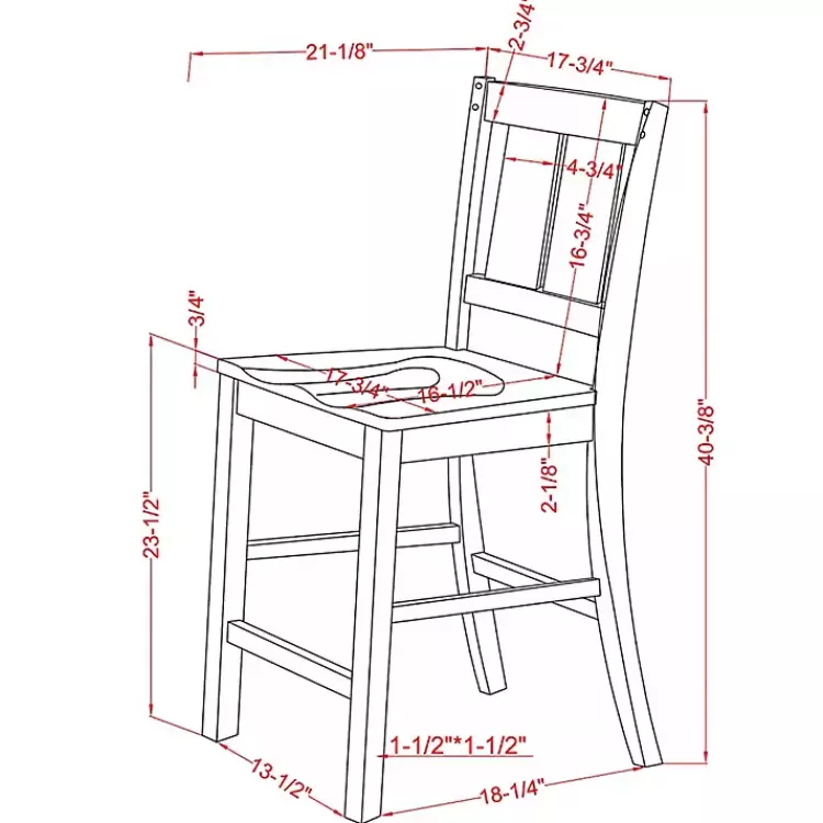 antique_white__dark_brown_pc_counter_stool_set_6.webp Antique White & Dark Brown 2-pc. Counter Stool Set>Kirklands Home Discount