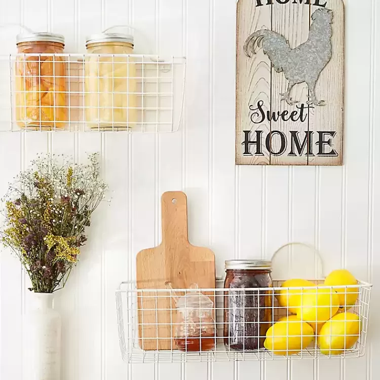 antique_white_pc_long_wire_basket_set__in_4.webp Antique White 2-pc. Long Wire Basket Set, 17 in.>Kirklands Home Store