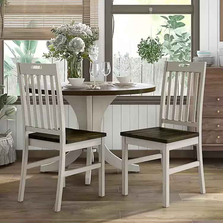antique_white_slatted_back_dining_chairs_set_of__4.webp Antique Slatted Back Dining Chairs, Set of 2>Kirklands Home Best
