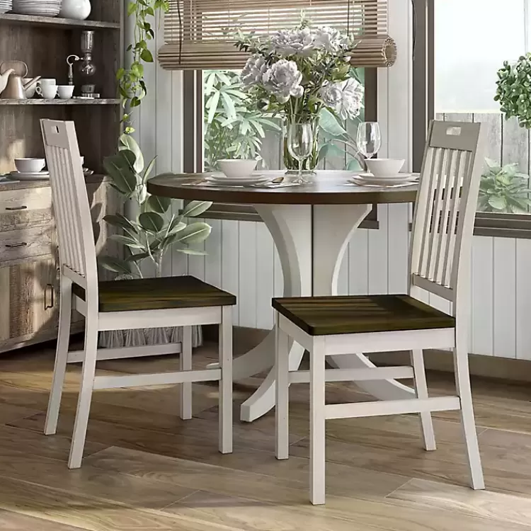 antique_white_slatted_back_dining_chairs_set_of__5.webp Antique Slatted Back Dining Chairs, Set of 2>Kirklands Home Best