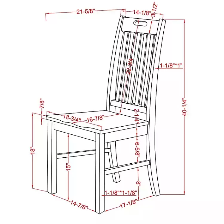 antique_white_slatted_back_dining_chairs_set_of__6.webp Antique Slatted Back Dining Chairs, Set of 2>Kirklands Home Best