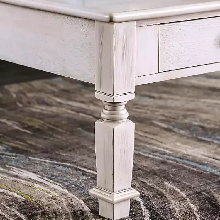 antique_white_wood_drawer_heather_coffee_table_6.webp Antique Wood 4-Drawer Heather Coffee Table>Kirklands Home Online