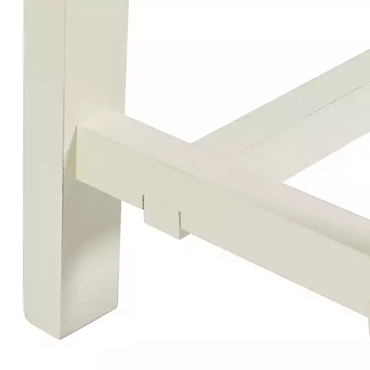 antique_white_wood_noah_bench_4.webp Antique Wood Noah Bench>Kirklands Home Outlet