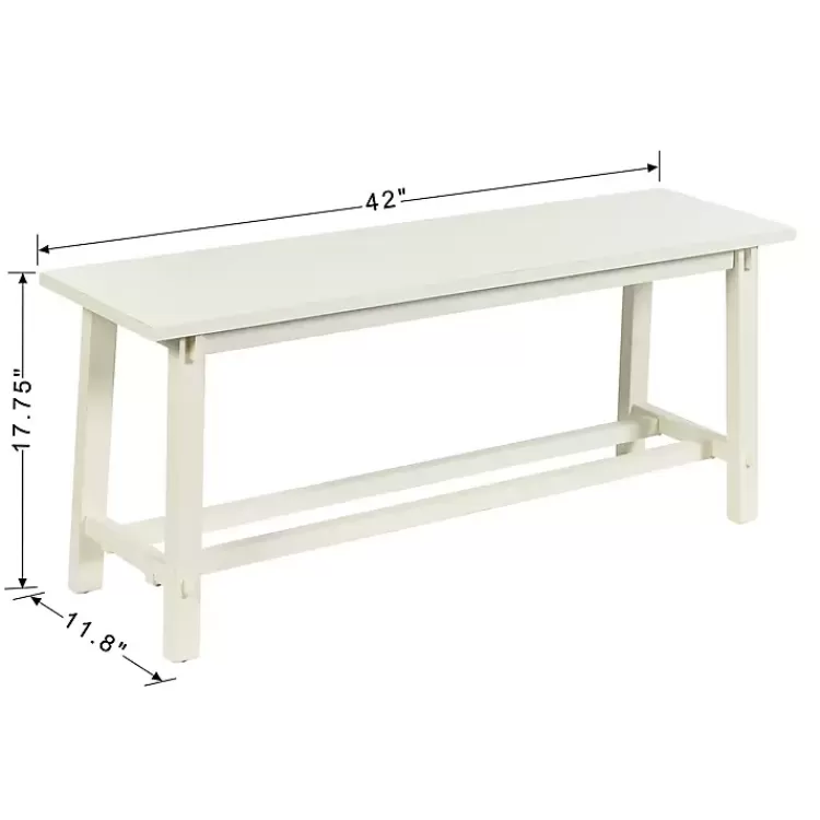 antique_white_wood_noah_bench_5.webp Antique Wood Noah Bench>Kirklands Home Outlet