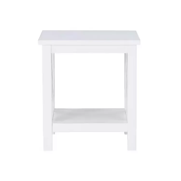 antique_white_x_side_frame_accent_table_2.webp Antique White X Side Frame Accent Table>Kirklands Home Store