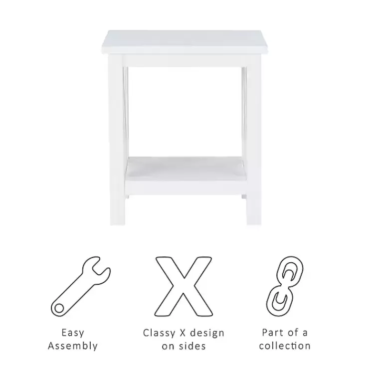 antique_white_x_side_frame_accent_table_7.webp Antique White X Side Frame Accent Table>Kirklands Home Store
