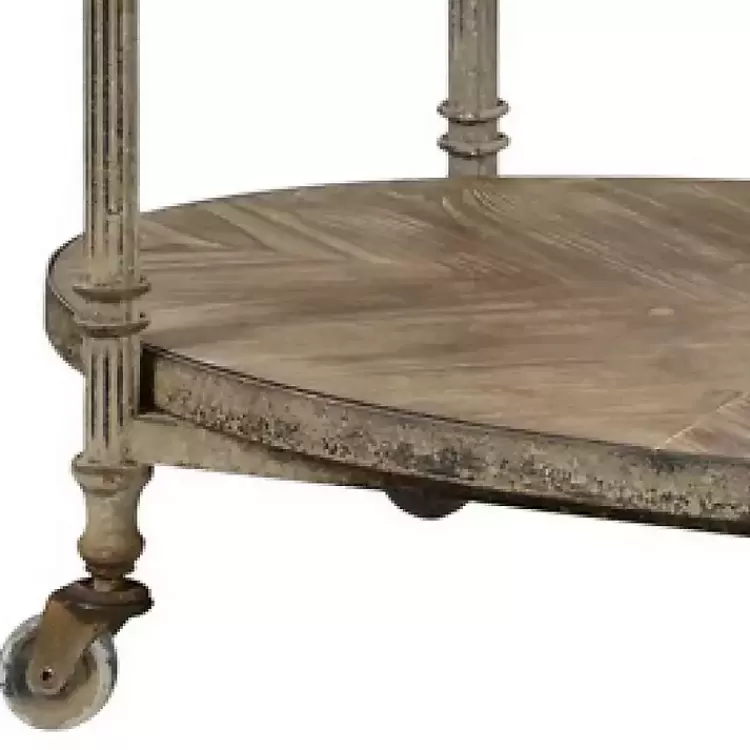 antique_wood_and_metal_bar_cart_2.webp Antique Wood and Metal Bar Cart>Kirklands Home Best