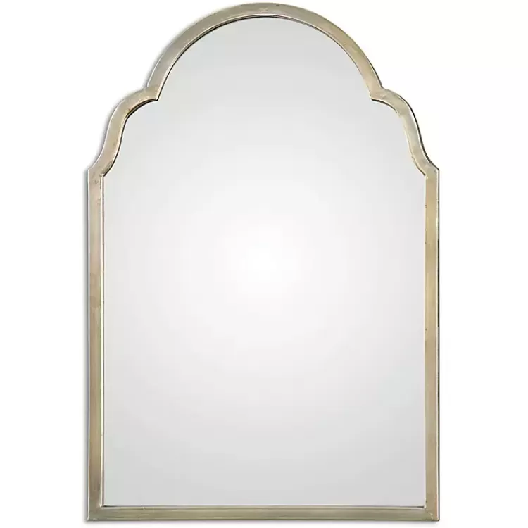 Antiqued Silver Champagne Arched Mirror>Kirklands Home Outlet