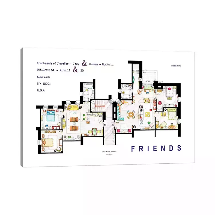 Apartment from Friends Canvas Art Print>Kirklands Home Sale