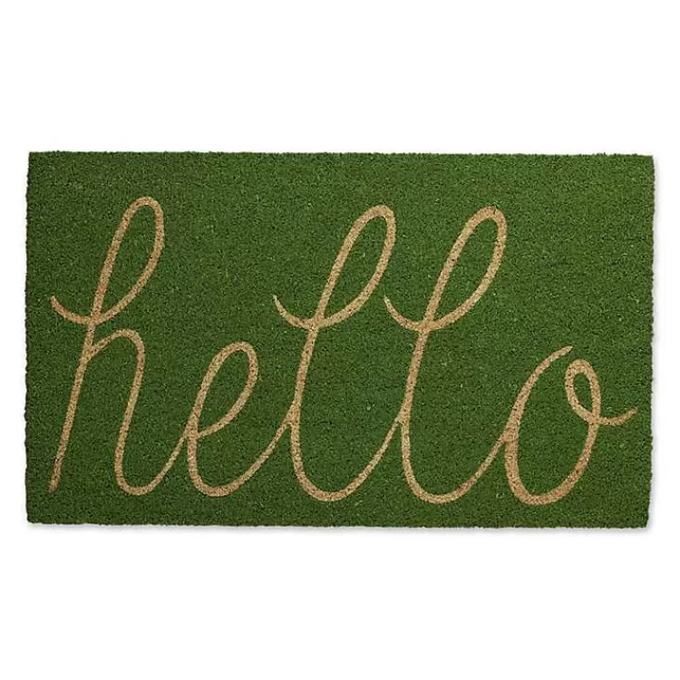 Apple Hello Doormat>Kirklands Home Outlet