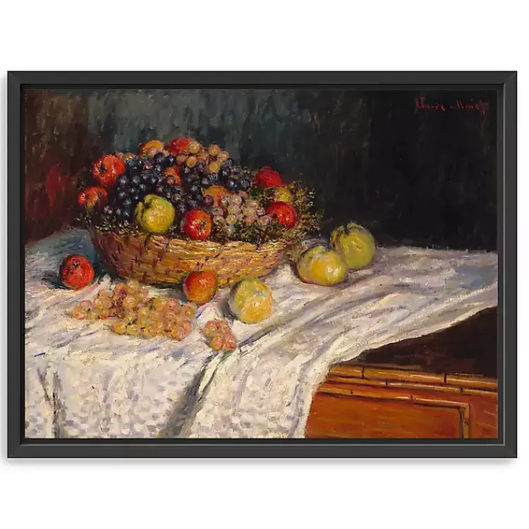 Apples and Grapes Framed Canvas Art Print>Kirklands Home Cheap