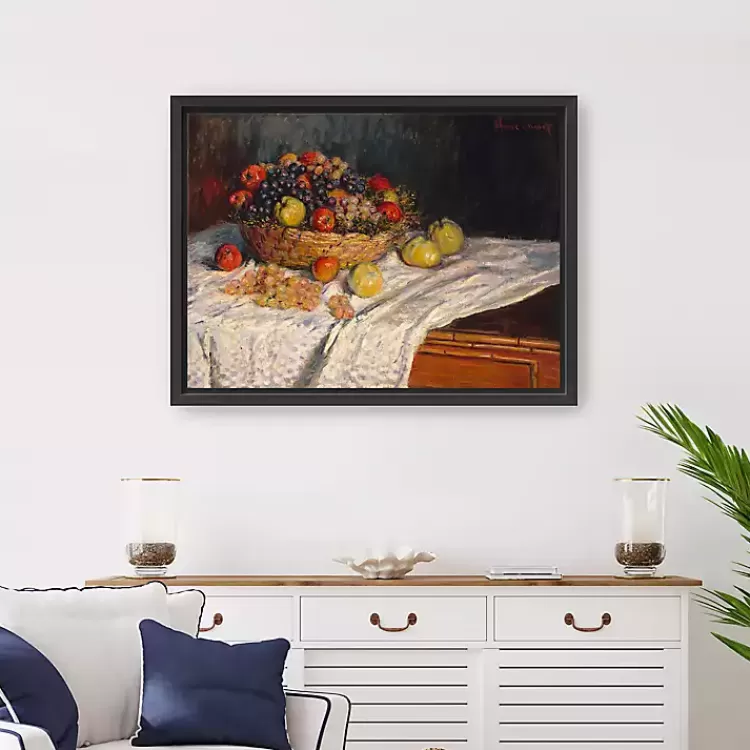 Apples and Grapes Framed Canvas Art Print>Kirklands Home Cheap