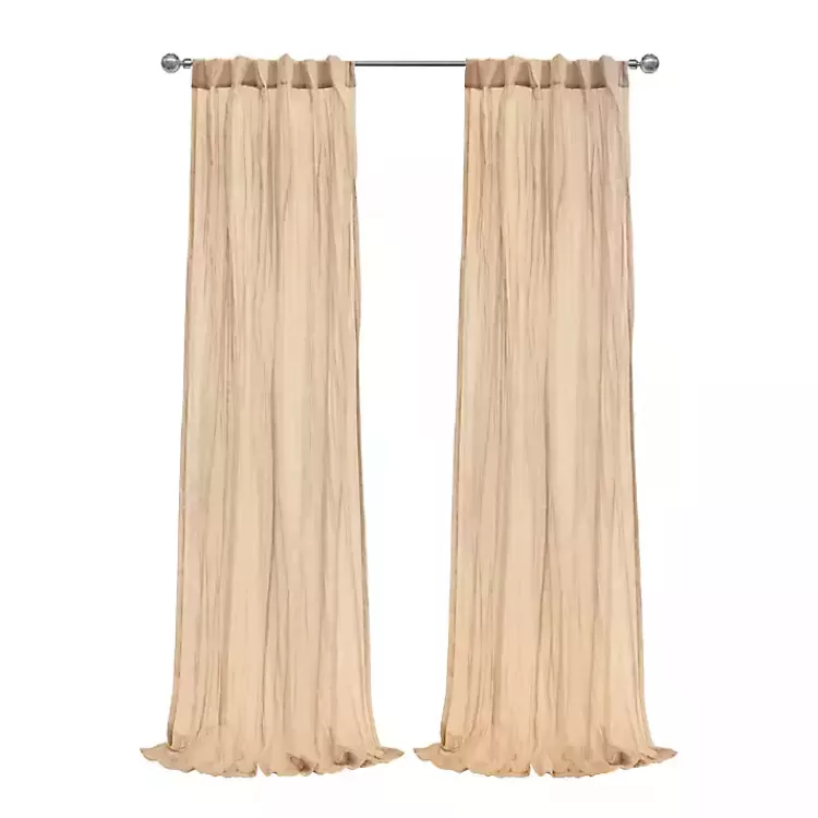 Apricot Paloma Curtain Panel, 95 in.>Kirklands Home Store