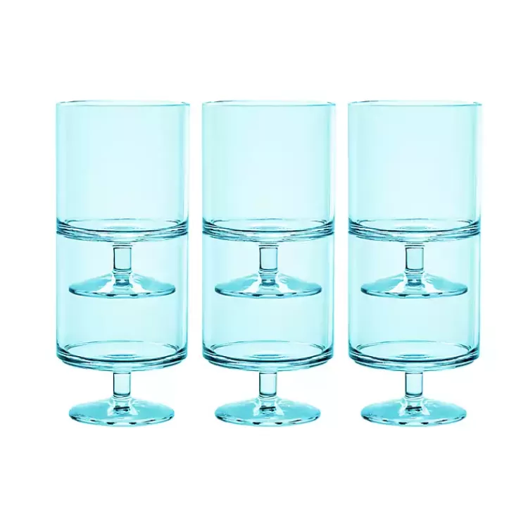 Aqua Acrylic Goblet Wine Glasses, Set of 6>Kirklands Home Hot