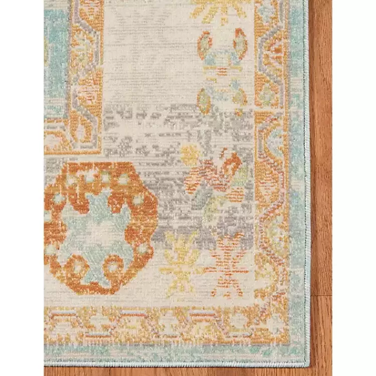 aqua_and_beige_bohemian_area_rug_x_5.webp Aqua and Beige Bohemian Area Rug, 7x9>Kirklands Home Store