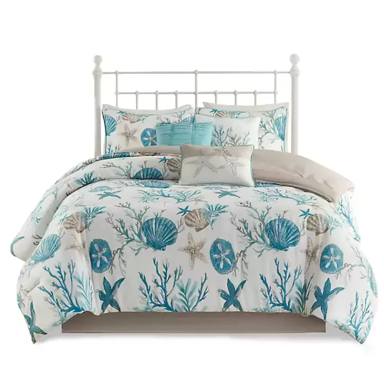 Aqua Coastal 7-pc. King Comforter Set>Kirklands Home Outlet