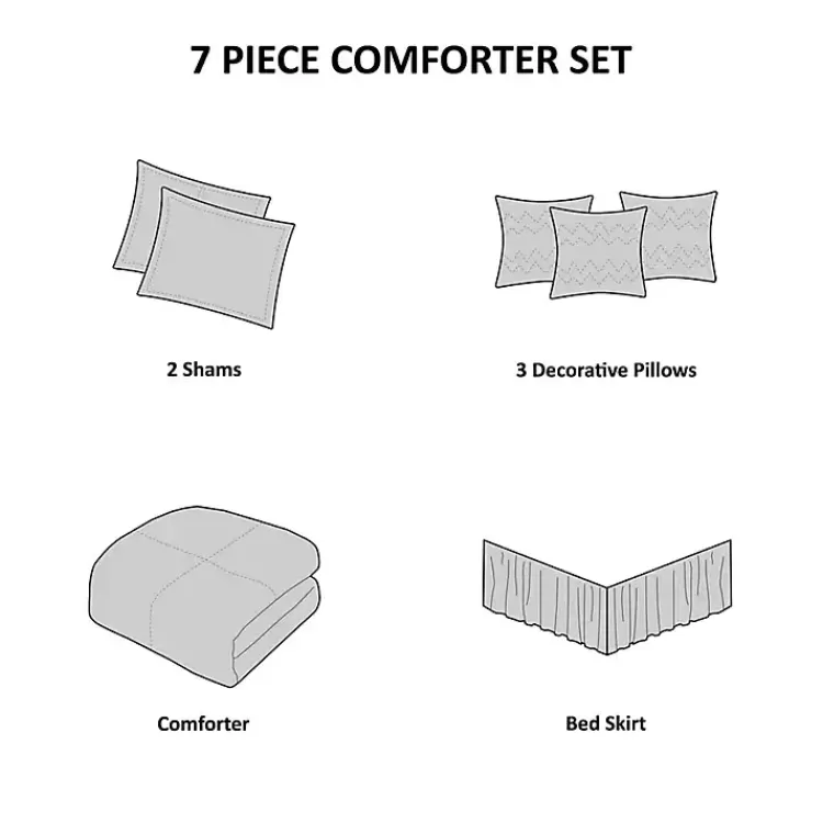 aqua_coastal_pc_king_comforter_set_7.webp Aqua Coastal 7-pc. King Comforter Set>Kirklands Home Outlet