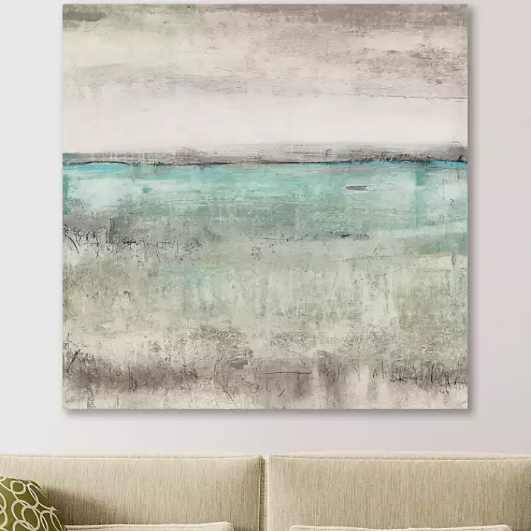 Aqua Horizon Giclee Canvas Art Print>Kirklands Home Clearance
