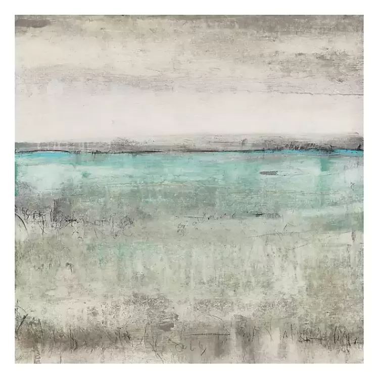 Aqua Horizon Giclee Canvas Art Print>Kirklands Home Clearance