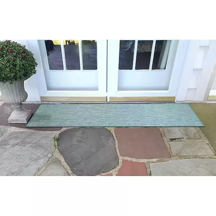 aqua_intertwine_indooroutdoor_runner_3.webp Aqua Intertwine Indoor/Outdoor Runner>Kirklands Home Best Sale