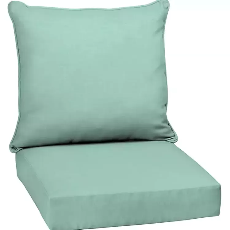 Aqua Leala Texture Outdoor Deep Seat Cushions>Kirklands Home Best Sale