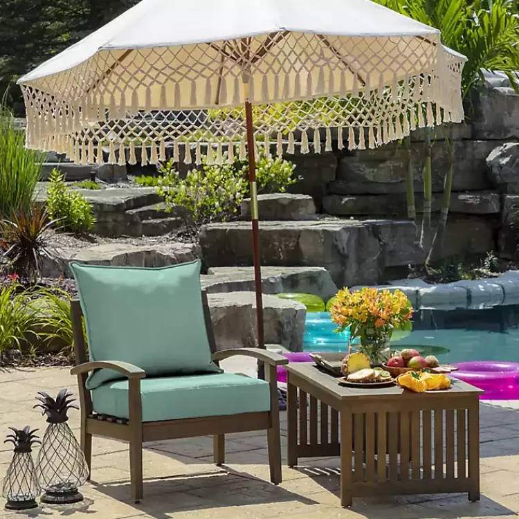 Aqua Leala Texture Outdoor Deep Seat Cushions>Kirklands Home Best Sale
