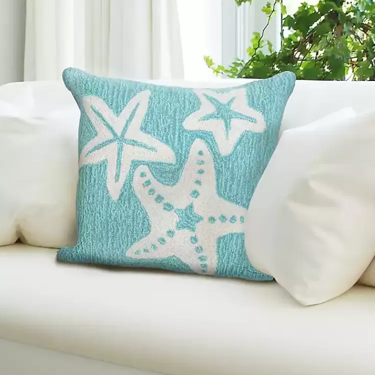 Aqua Sea Gems Outdoor Throw Pillow>Kirklands Home Outlet