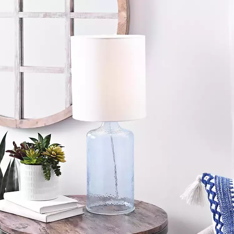 Aqua Seeded Glass Table Lamp>Kirklands Home Cheap