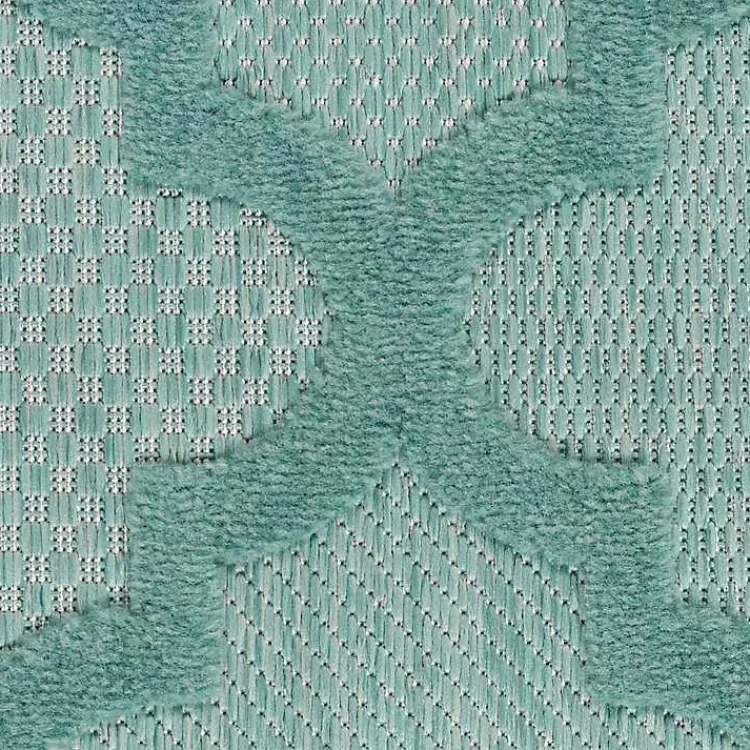 aqua_trellis_indooroutdoor_area_rug_x_3.webp Aqua Trellis Indoor/Outdoor Area Rug, 6x9>Kirklands Home Best