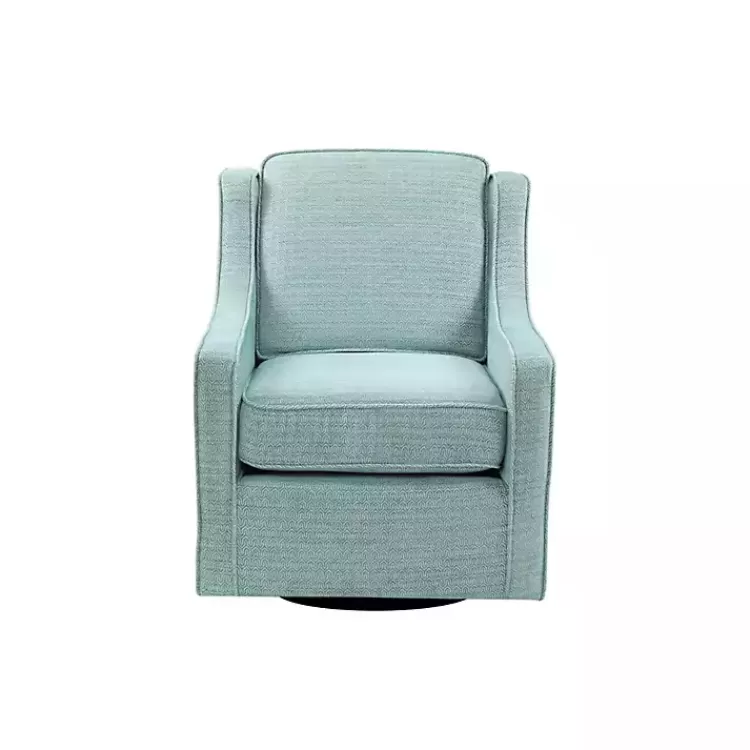 aqua_upholstered_swivel_accent_chair_2.webp Aqua Upholstered Swivel Accent Chair>Kirklands Home New