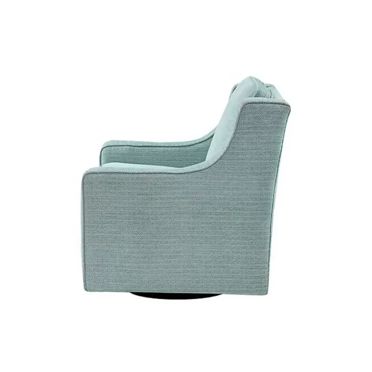 aqua_upholstered_swivel_accent_chair_3.webp Aqua Upholstered Swivel Accent Chair>Kirklands Home New