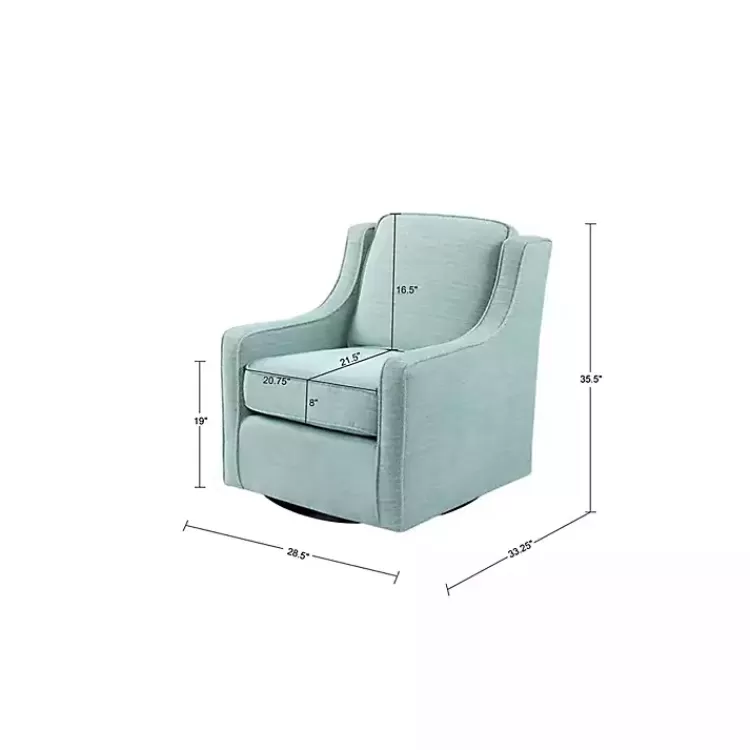 aqua_upholstered_swivel_accent_chair_6.webp Aqua Upholstered Swivel Accent Chair>Kirklands Home New