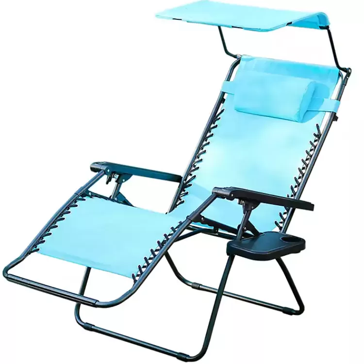 Aqua Zero Gravity Chair with Sunshade and Tray>Kirklands Home Outlet