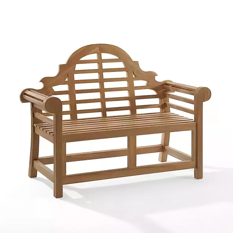 Arched Teakwood Slatted Outdoor Bench>Kirklands Home Fashion