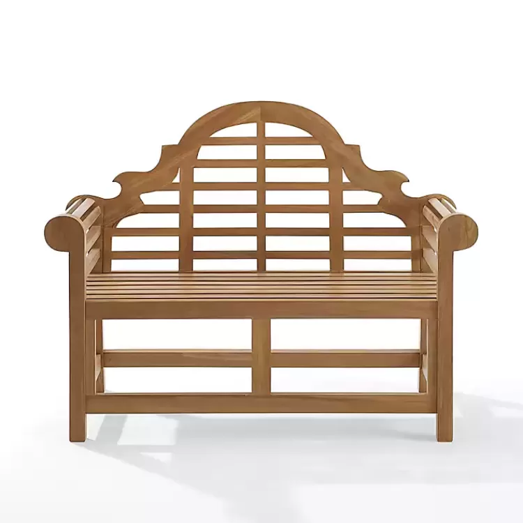 Arched Teakwood Slatted Outdoor Bench>Kirklands Home Fashion