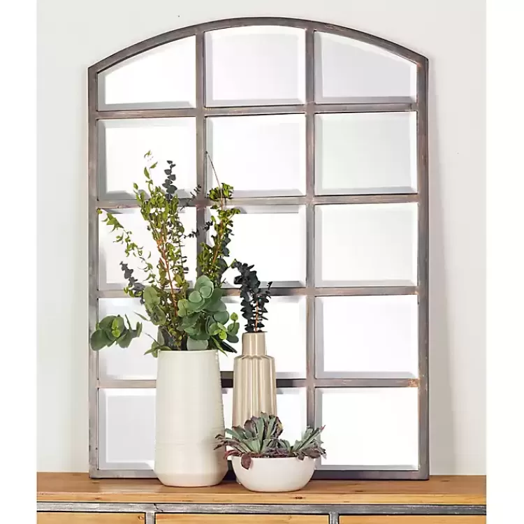 Arched Windowpane Wall Mirror>Kirklands Home Best Sale