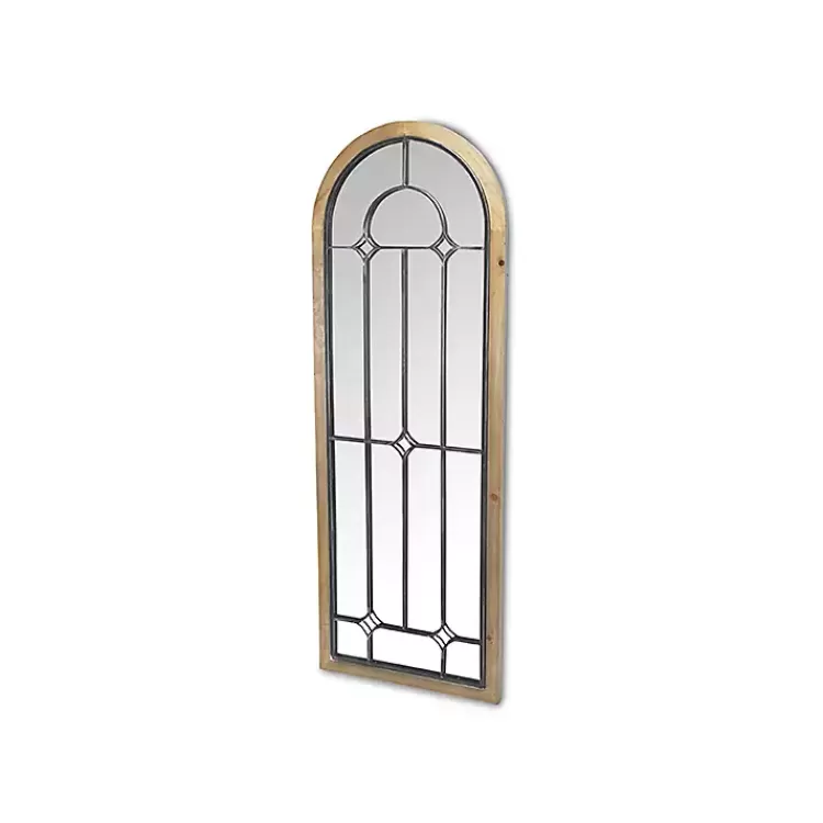 Arched Windowpane Wall Mirror>Kirklands Home Hot