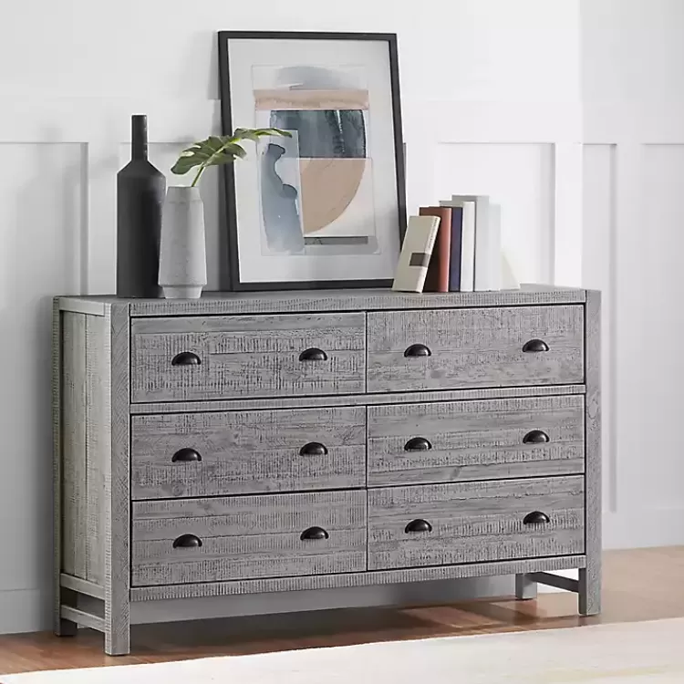 Arden Wood 6-Drawer Dresser>Kirklands Home Clearance