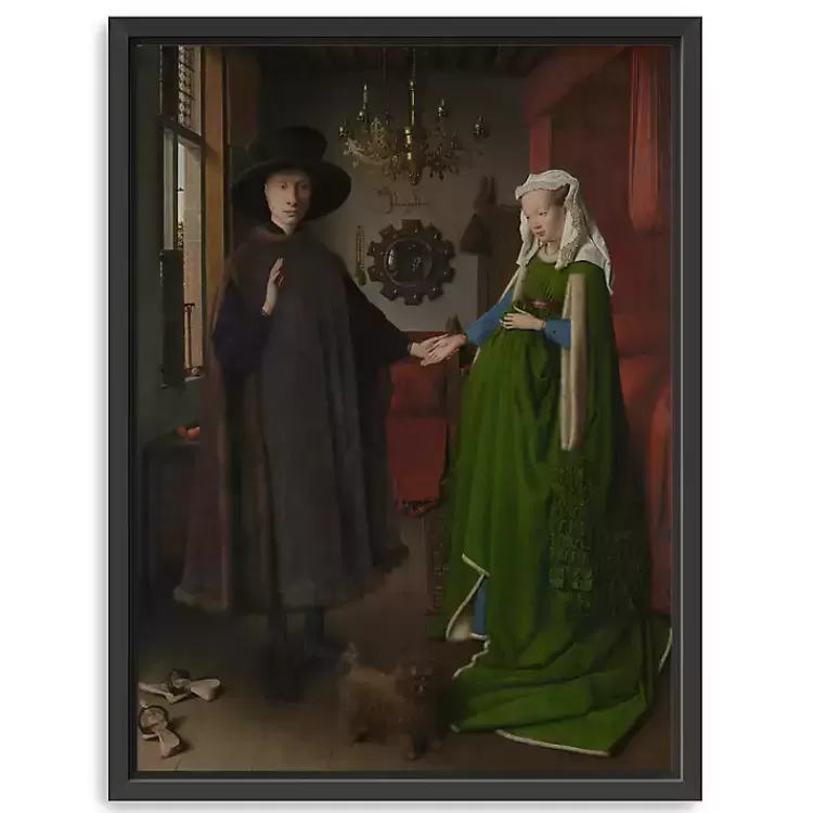 Arnolfini Portrait Framed Canvas Art Print>Kirklands Home Hot