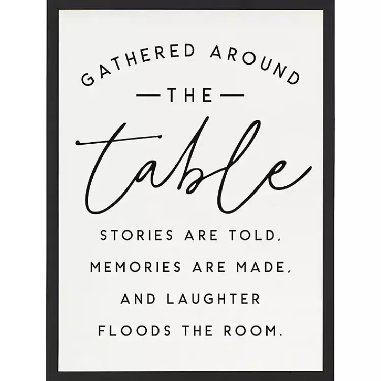 Around the Table Framed Wall Plaque>Kirklands Home New