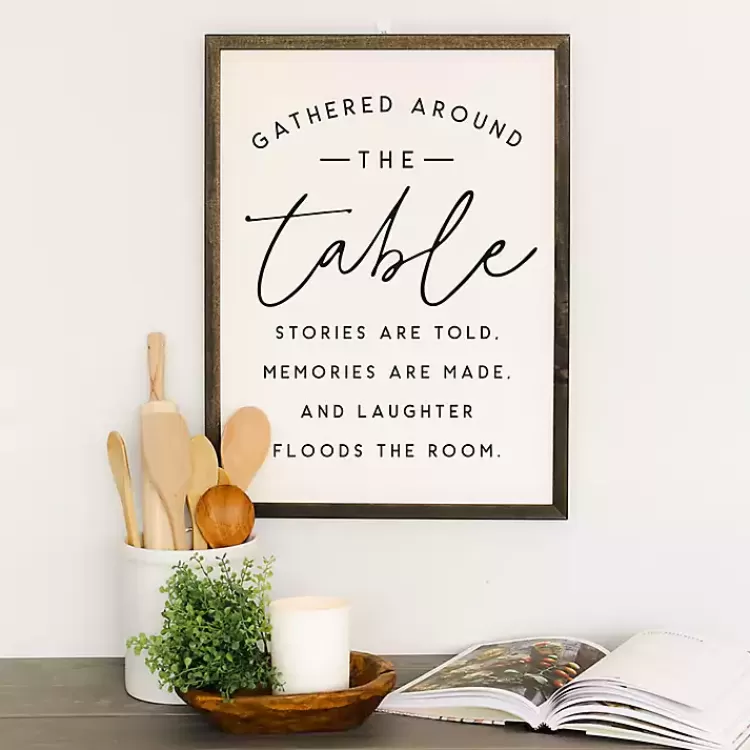 Around the Table Framed Wall Plaque>Kirklands Home New