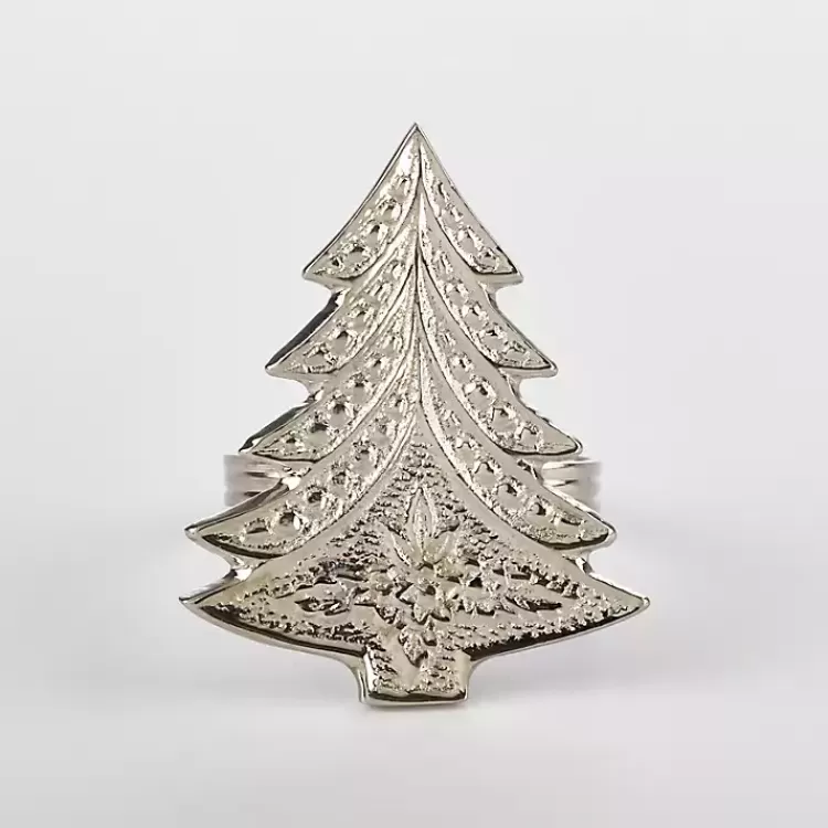 Art Deco Christmas Tree Napkin Rings, Set of 4>Kirklands Home New
