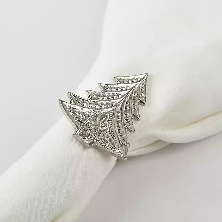 art_deco_christmas_tree_napkin_rings_set_of__2.webp Art Deco Christmas Tree Napkin Rings, Set of 4>Kirklands Home New