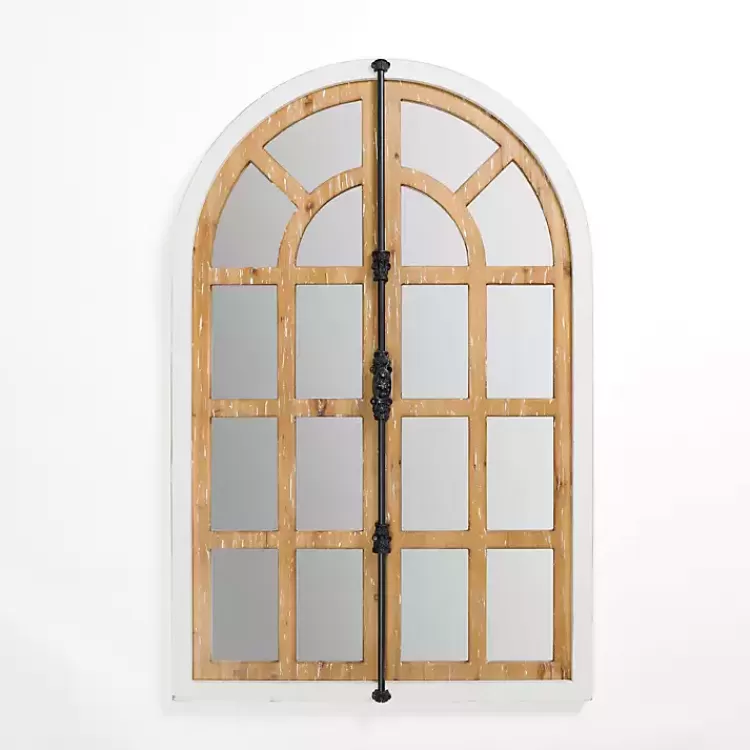 Artemis Arched Door Wood Wall Mirror>Kirklands Home Clearance