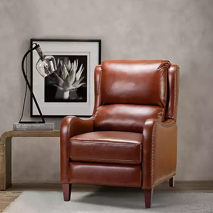 Arturo Leather Wingback Recliner>Kirklands Home Hot