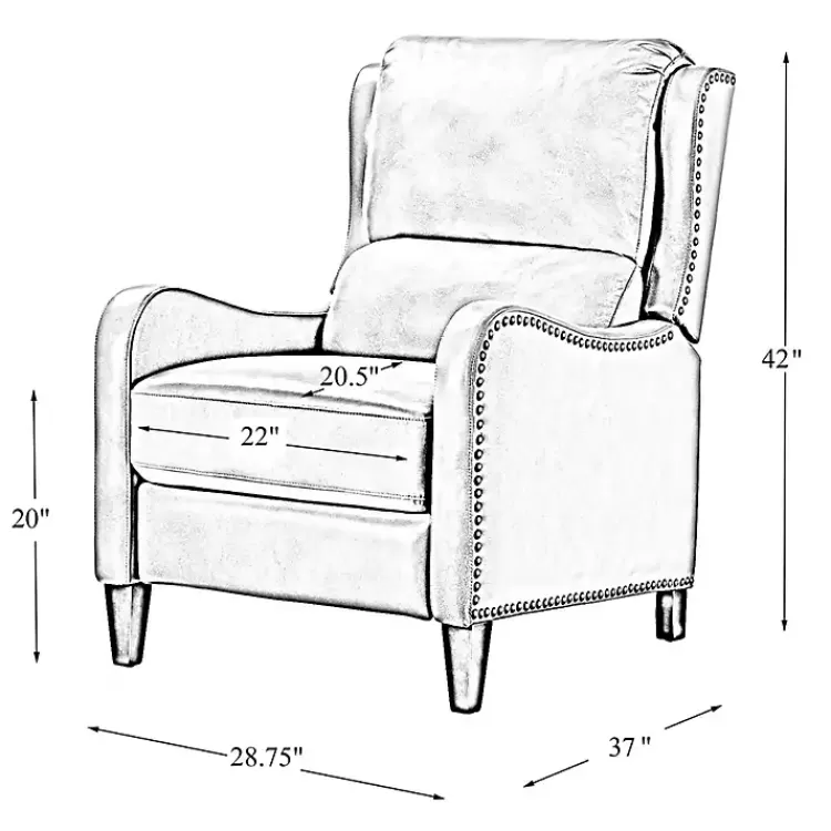 arturo_brown_leather_wingback_recliner_9.webp Arturo Leather Wingback Recliner>Kirklands Home Hot