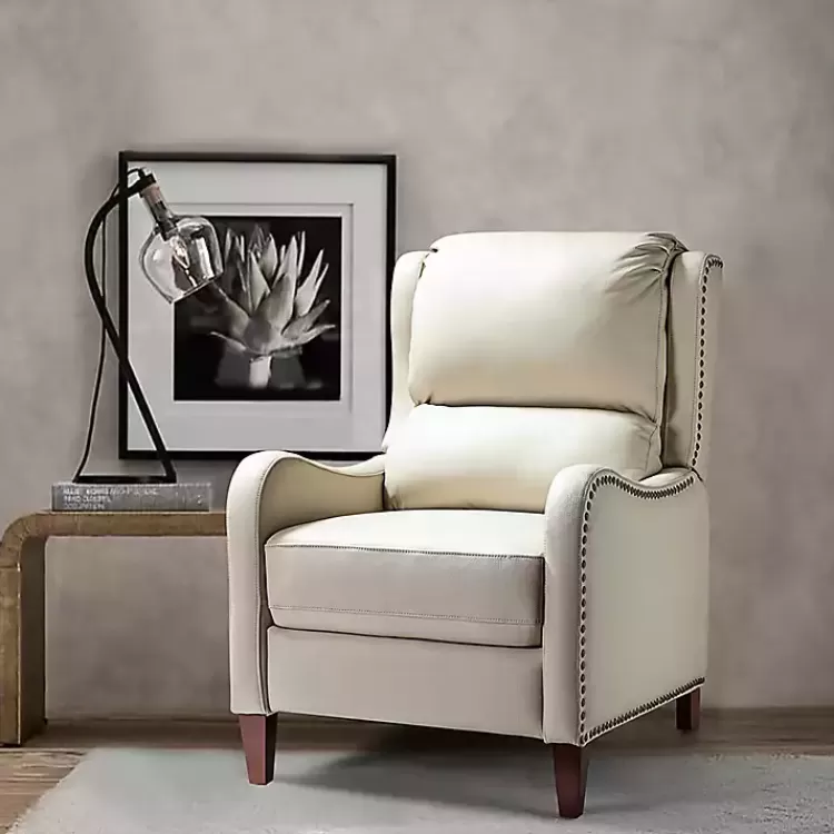 Arturo Leather Wingback Recliner>Kirklands Home Outlet